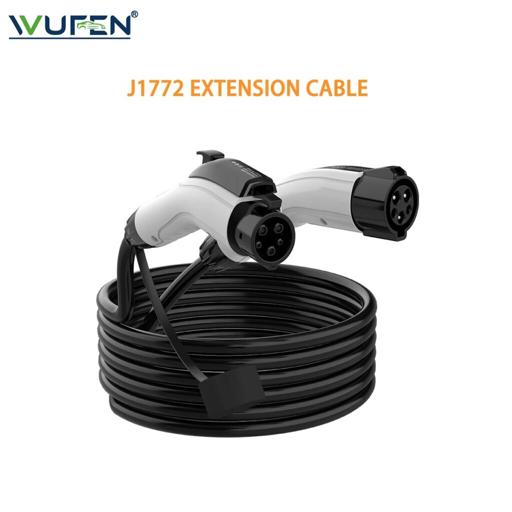 J1772 EV Extension Cable 32A | Type 1 Charging Extension Cord IP54 – 2M/5M/10M | 7KW