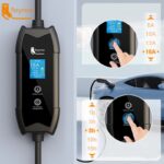 Portable EV Charger 3.5kW TS-NACS | Tesla Charging Station with 1.8″ LCD & Delay Timer