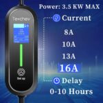 3.5KW Portable EV Charger | Type 2 IEC 62196 & Type 1 J1772 Compatible